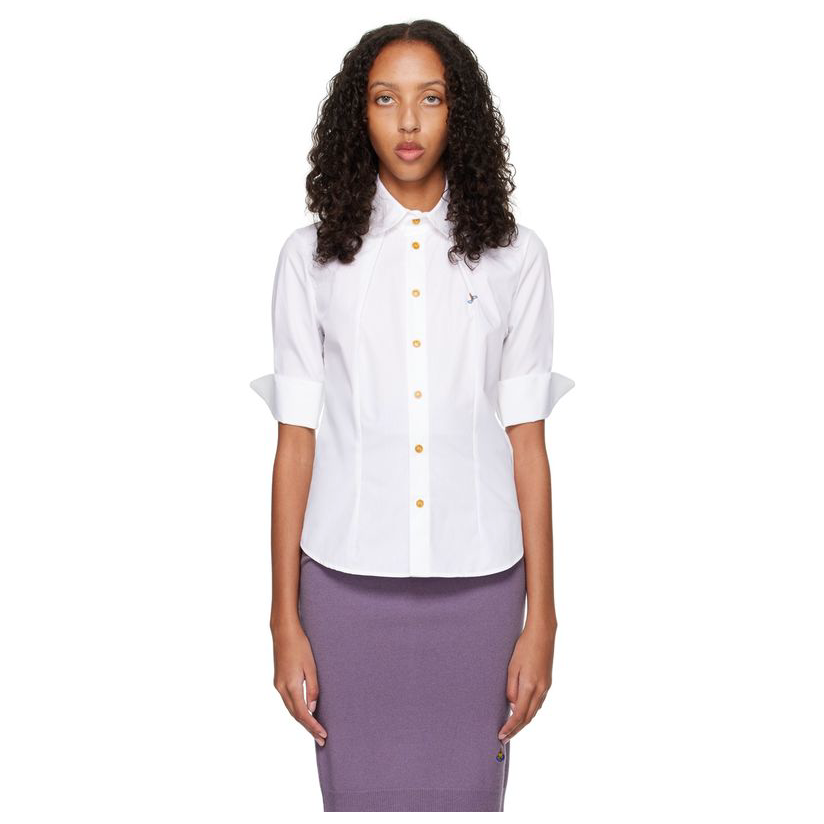 西太后vivienne westwood白色 toulouse 衬衫女