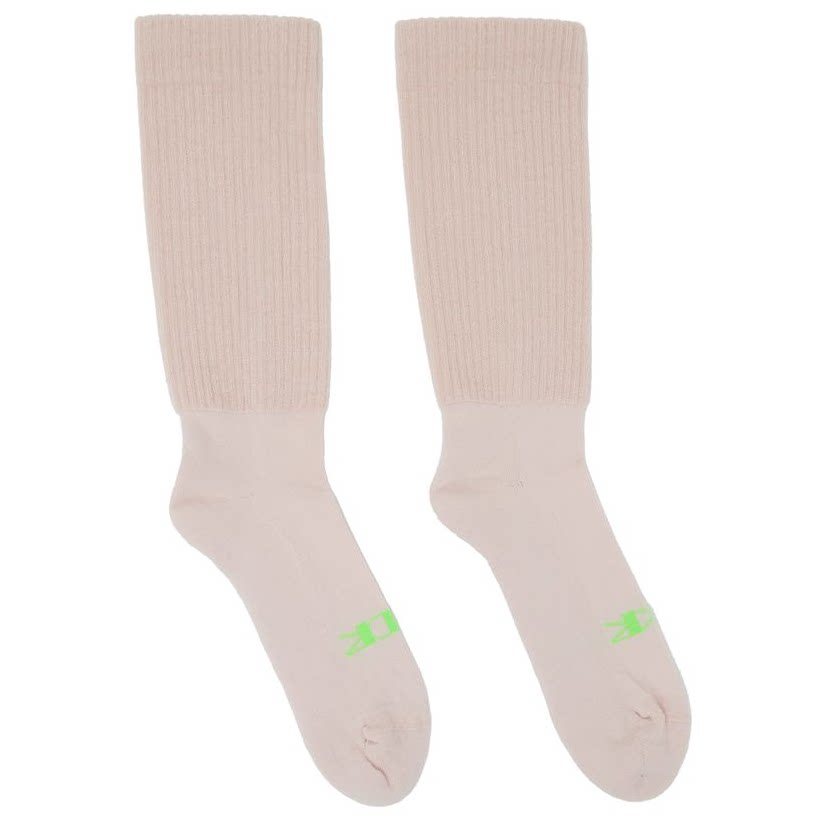 drkshdw by rick owens 粉色 hrdr drkr 中筒袜男