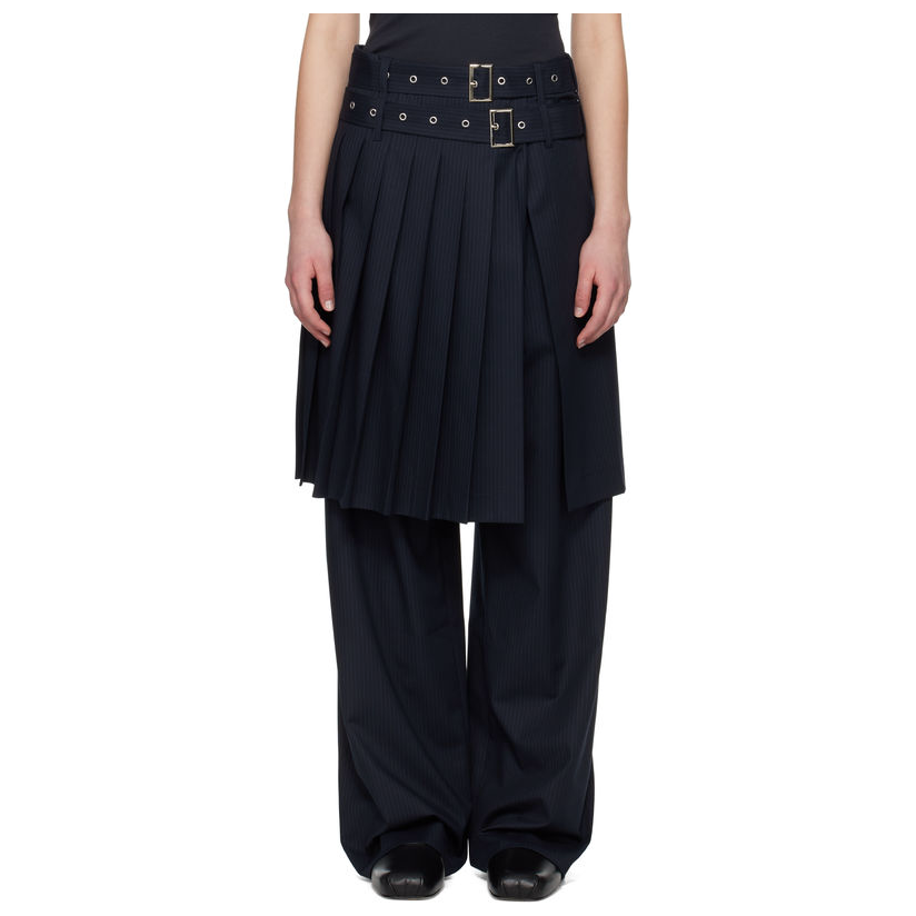 CHARLES JEFFREY LOVERBOY 海军蓝 Wide Leg Skouser Waisted