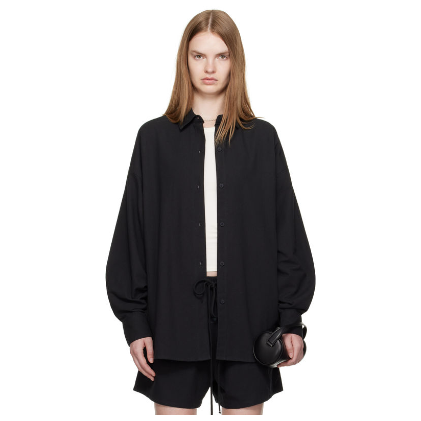 [迷衣APP优惠码：KCHP] Essentials 黑色 Relaxed T 恤女百搭休