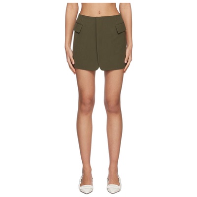 [迷衣APP优惠码：KCHP] Lesugiatelier 绿色 Tailored 短裙女裙