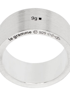 [迷衣APP优惠码：KCHP] Le Gramme 银色 Ribbon Le 9g 戒指男