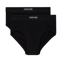 Tom Ford 汤姆·福特 两件装黑色三角内裤男