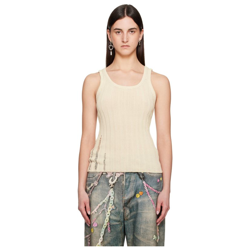 [迷衣APP优惠码：KCHP] Acne Studios 灰白色 Open Cotton 背心女