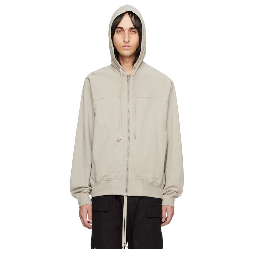 RICKOWENS 灰白色 Windbreaker 连帽卫衣男