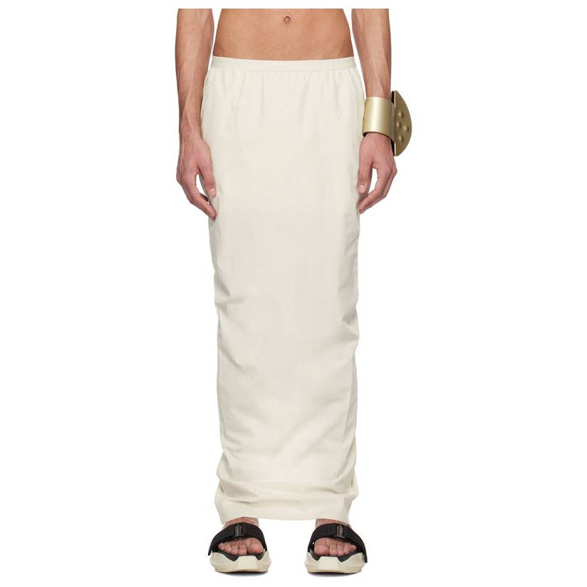 RICKOWENS 灰白色 Hollywood Soft Pillar 半身裙男OL风通勤ins