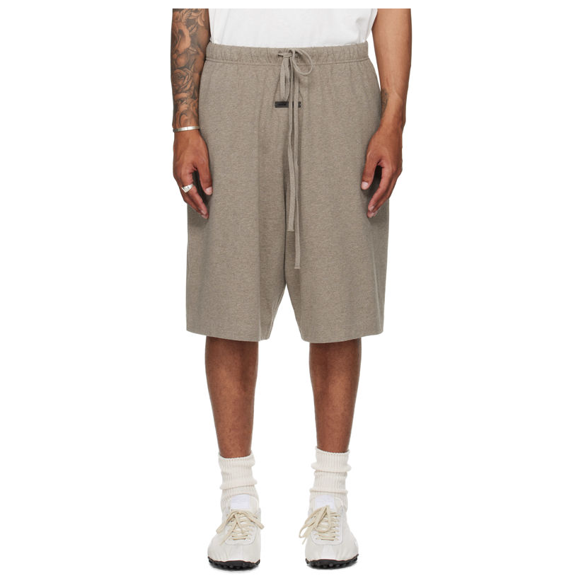 ESSENTIALS 灰褐色 Basketball Jersey 短裤男透气轻质运动男裤