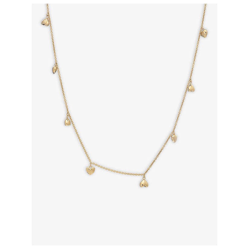 rachel jackson topsy turvy deco heart 镀金链式项链女