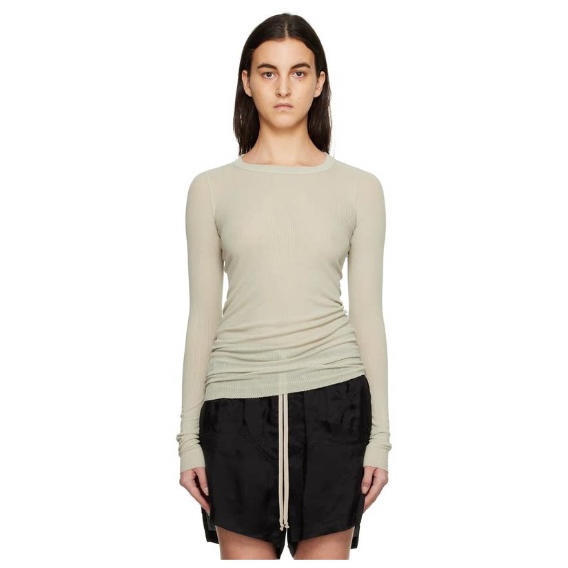 rick owens 瑞克·欧文斯 灰白色长袖 t 恤女