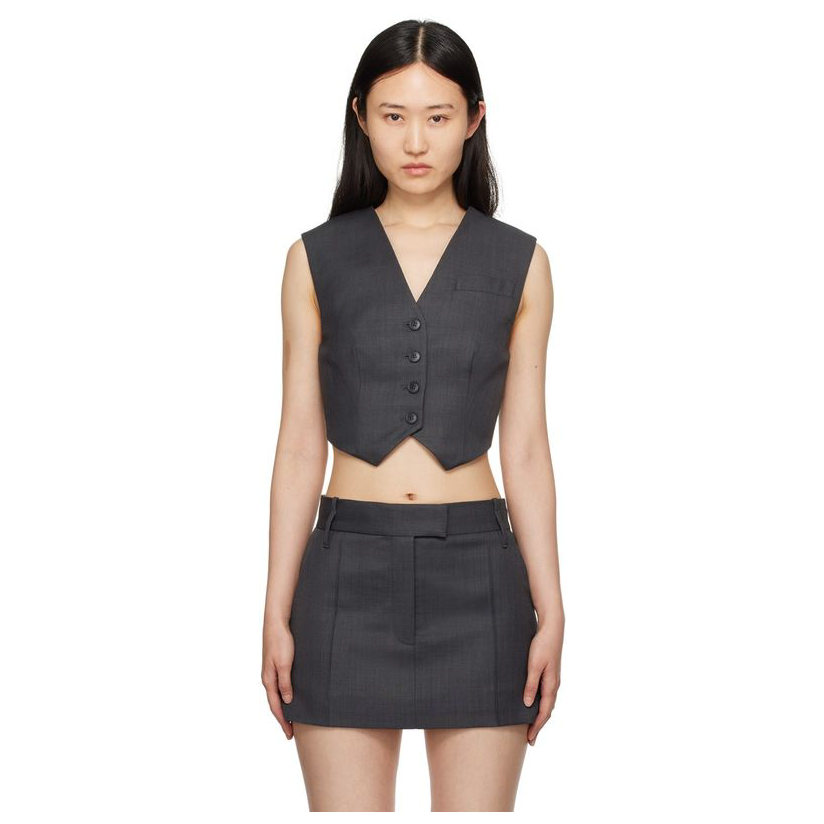Camilla And Marc 灰色 Atlanta 马甲女小个子宽松职业小西服女