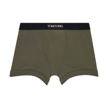 Tom Ford 汤姆·福特 绿色 Classic Fit 平角内裤男