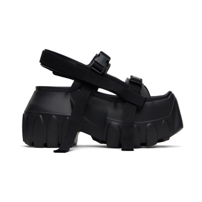 RICKOWENS 黑色 Hollywood Mega Tractor 凉鞋女