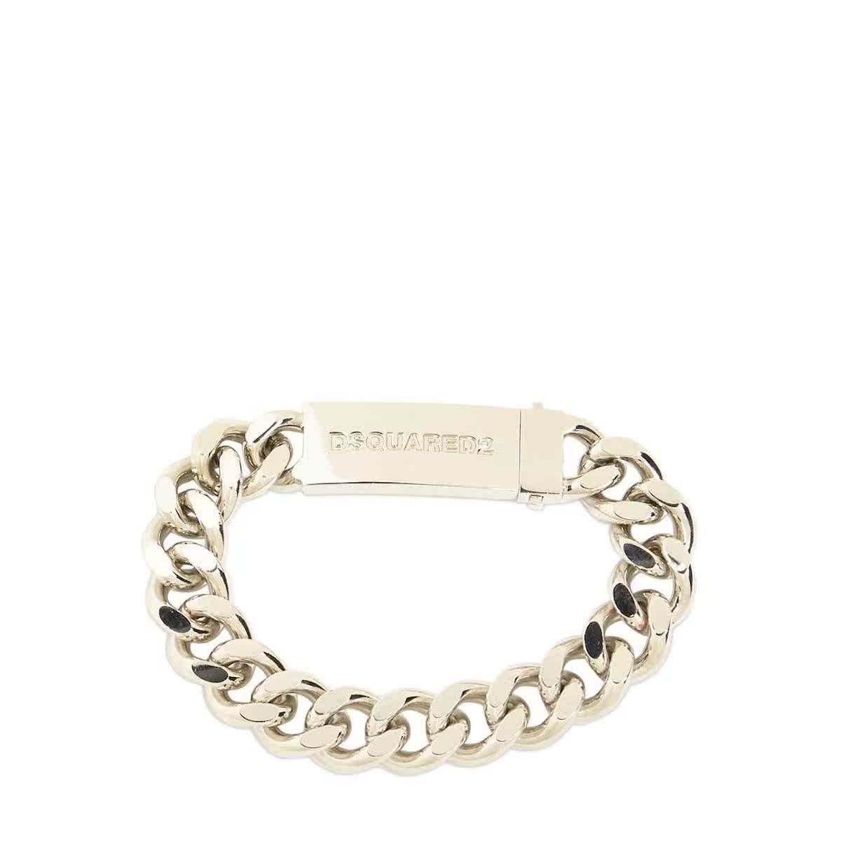dsquared2/d二次方 chained2 logo手链2022新款春夏男士奢侈品