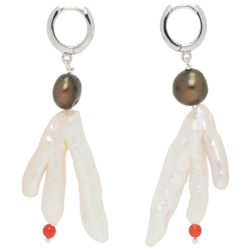 GOHAR WORLD Host Chicken Foot Coral 耳环女