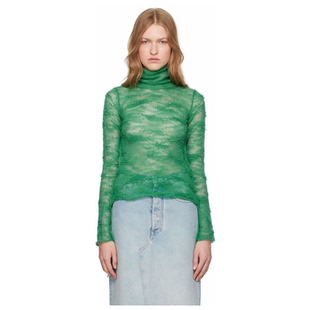 高领毛衣女套头衫 绿色 Numeric 针织 时尚 Maison Mm6 Margiela