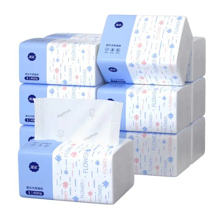 漫花400张5层家用纸巾抽纸整箱实惠装餐巾纸卫生纸家庭装婴儿擦手怎么看?