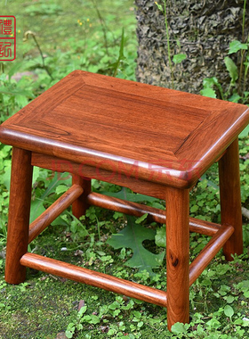 缅甸花梨木小凳子家用实木方凳换鞋凳小椅子儿童小板凳椅