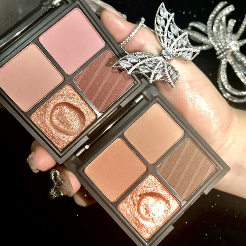 四色亮晶晶眼影盘显色高