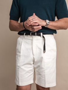 Off white Shorts SHOR 白色单褶棉质短裤 OW101 Sales折扣