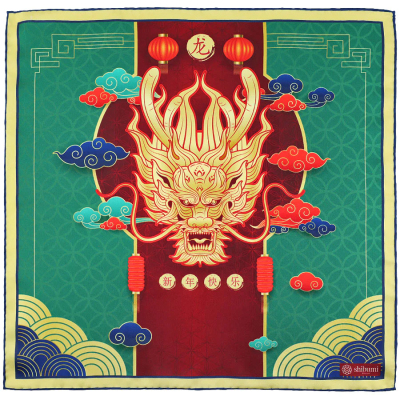 SHIBUMI口袋巾桑蚕丝和风