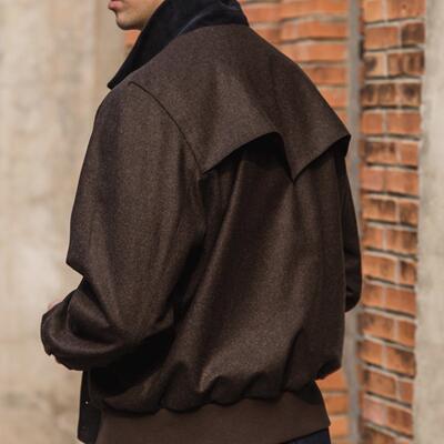 B&Tailor RTW VBC Blouson 棕色法兰绒羊毛夹克