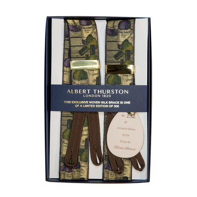 设计师合作英国AT限量真丝背带