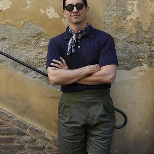 「意大利怀旧音乐」系列意大利丝棉方巾丝巾领巾 Silk Sera Fine