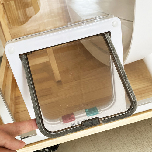 需要安装一个猫咪自由出入门一定要和柜子一起下单才会安装