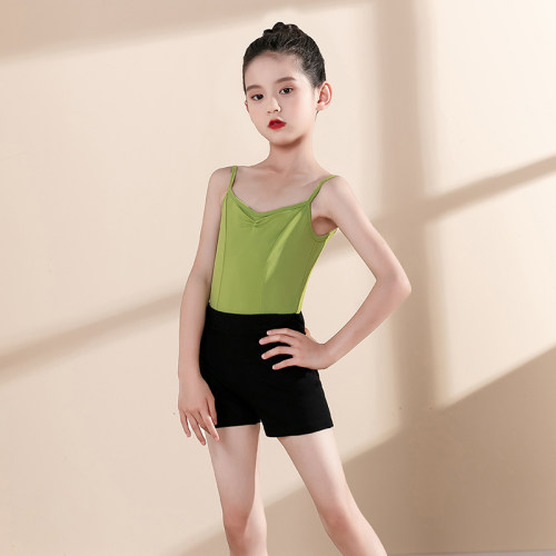 儿童舞蹈服中国舞女童演出服连体芭蕾外搭艺考幼儿形体练功服吊带