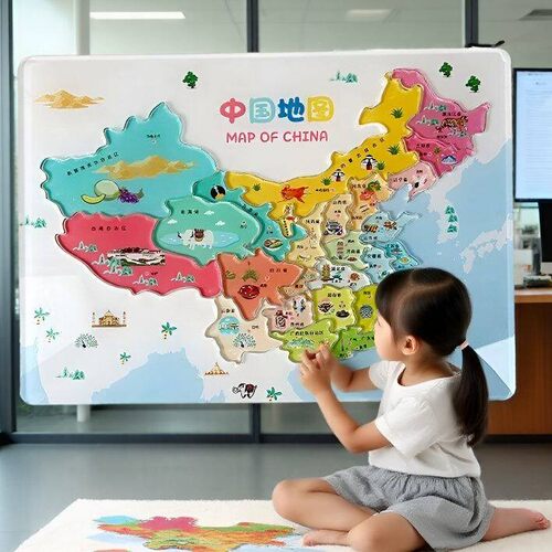 亚克力磁力中国地图清晰透明光滑