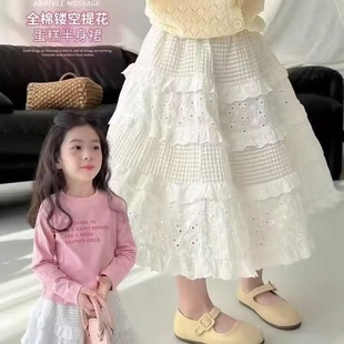 公主风韩版 半身裙洋气宝宝蛋糕裙儿童超仙裙子 新款 女大童2025夏装