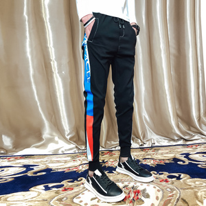 2025夏季男社会休闲小脚裤潮流韩版网红小伙抖音束脚裤无铁X47P60图片
