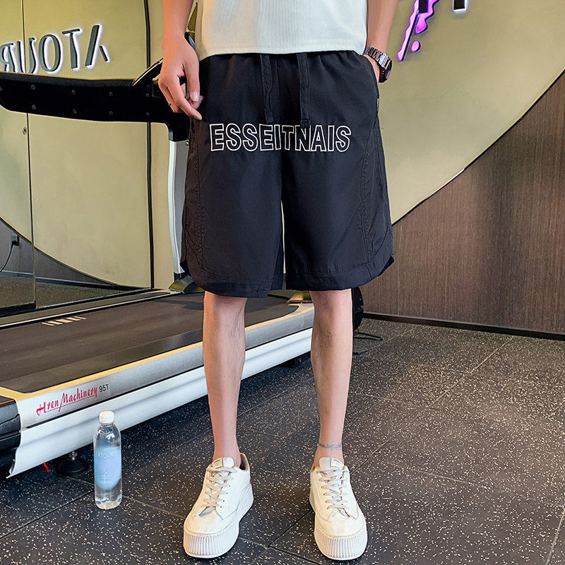 夏季男士短裤五分裤沙滩裤裤子沙滩裤宽松休闲潮流美式刺绣P45,男装牛仔裤,电商A270