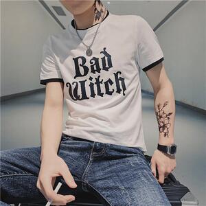短袖t恤男潮ins潮流抖音网红潮牌体恤衫社会精神小伙夏季衣服P38图片