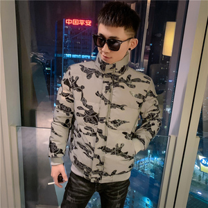 冬季棉袄男士加厚短款棉衣修身外套潮流棉服网红秋冬痞帅韩版P135图片