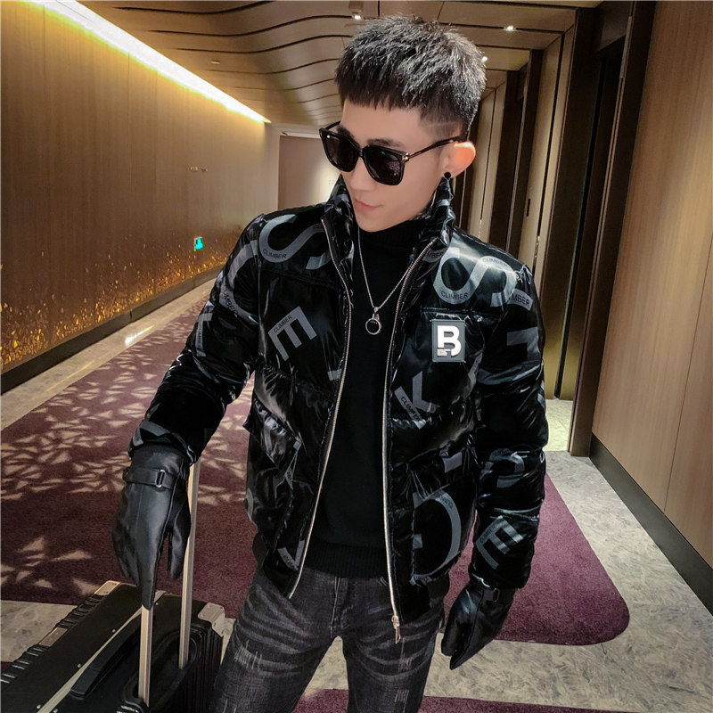冬季棉袄男士加厚短款棉衣字母外套潮流棉服精神小伙痞帅韩版P135图片