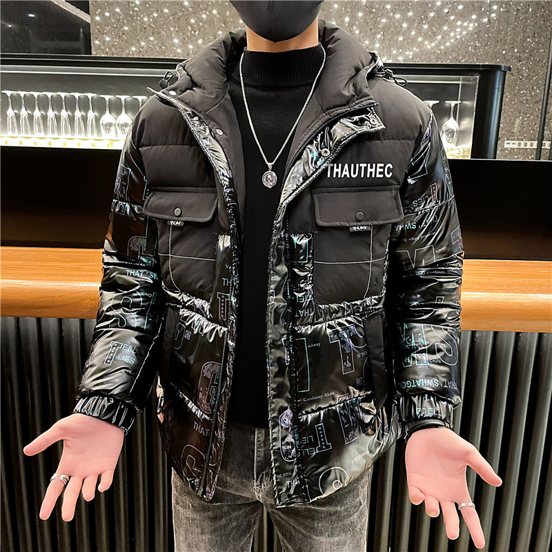 2025冬季新款男士棉衣韩版潮流棉服外套加厚连帽棉袄P138图片