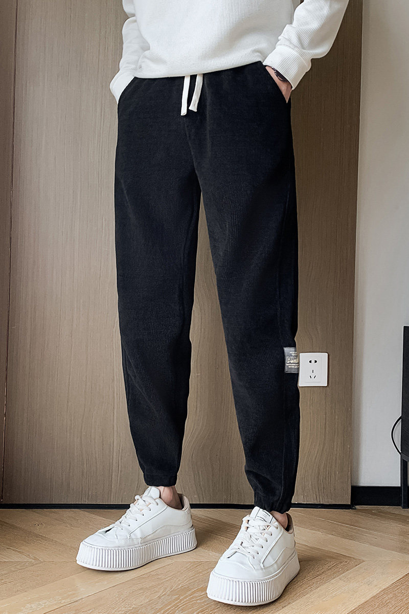 2025冬季男运动裤休闲裤子宽松加绒潮流束脚加厚X188-P55加绒60潮,女装休闲裤,电商A270