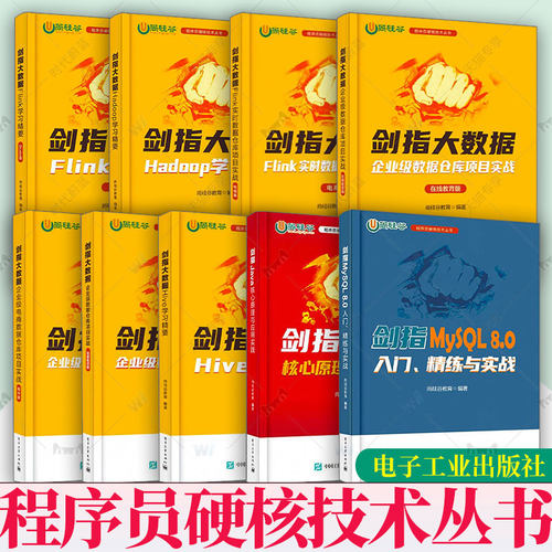 任选 程序员硬核技术丛书剑指大数据Hive学习精要企业级数据仓库项目实战金融租赁版电商版精华版Hadoop在线教育版Scala版Java原理