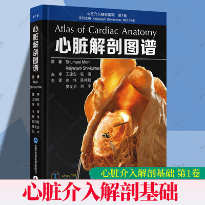 心脏解剖图谱 心脏介入解剖基础第1卷 徐伟 陈样新 樊友启 刘宇 心脏人体解剖学 图谱解剖学9787565934766北京大学医学出版社