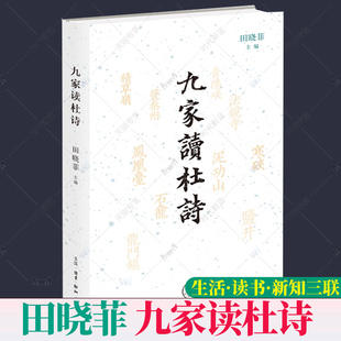 正版新书 九家读杜诗 田晓菲主编 2022年新版 九位当代海外汉学界学者九个角度九种细读杜甫诗作的方式 北京三联出版社L