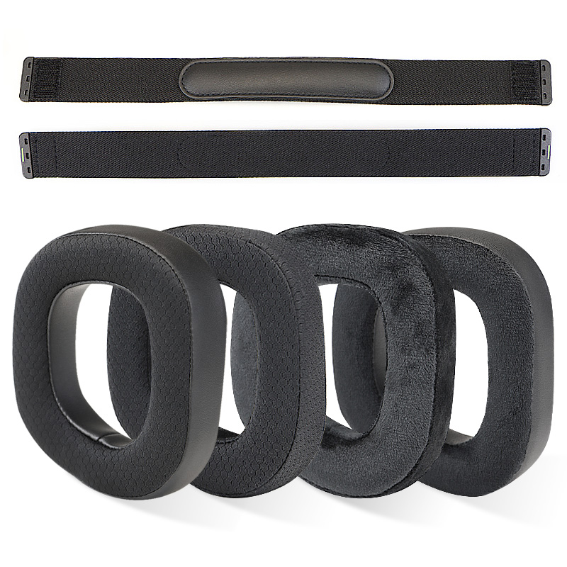 适用美商海盗船HS80 RGB耳机套耳罩 杜比7.1海绵套保护套头梁配件