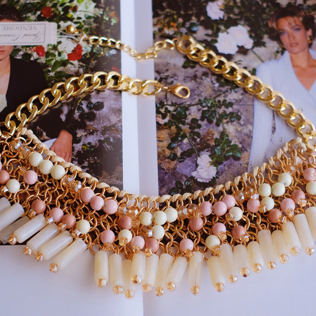 vintage toccata vendome 串珠  粉色 繁复 保存品 项链,饰品/流行首饰/时尚饰品新,项链,淘宝优惠券,粉丝福利购,淘宝优惠卷