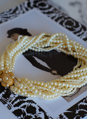 vintage toccata carolee 多层 珍珠 项链