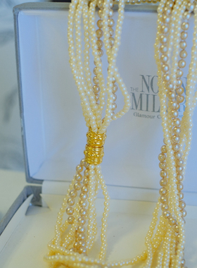 vintage toccata nolan miller 珍珠 多层 项链