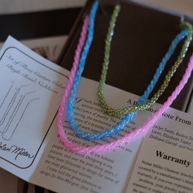 vintage toccata Nolan Miller 三条 彩色 保存品 项链,饰品/流行首饰/时尚饰品新,项链,淘宝优惠券,粉丝福利购,淘宝优惠卷