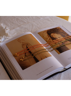 vintage toccata Trifari 翠法丽 编织 金属 红色 黑色 项链