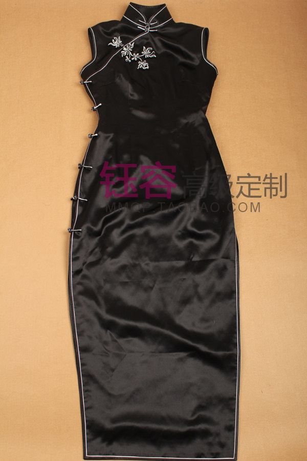 茧玥高端定制重磅真丝改良风旗袍