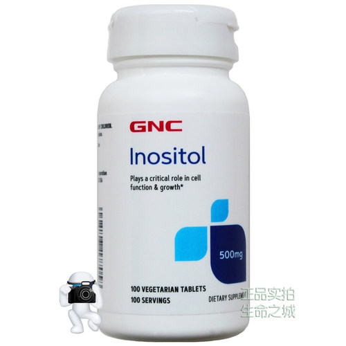 新到28年GNC肌醇100片女多囊备孕