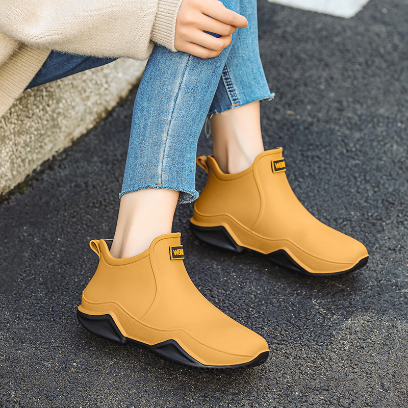 日系短筒雨鞋女款2023新款